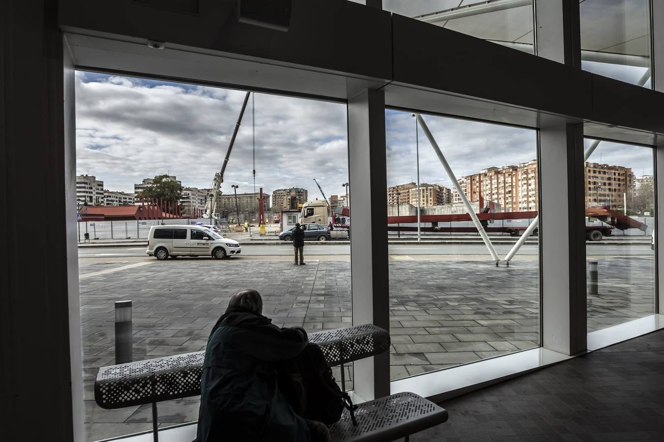 Lla nueva estación de autobuses va tomando forma. 