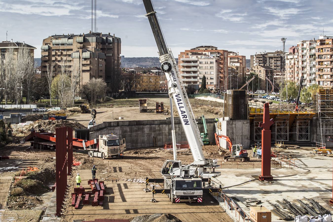 Lla nueva estación de autobuses va tomando forma. 