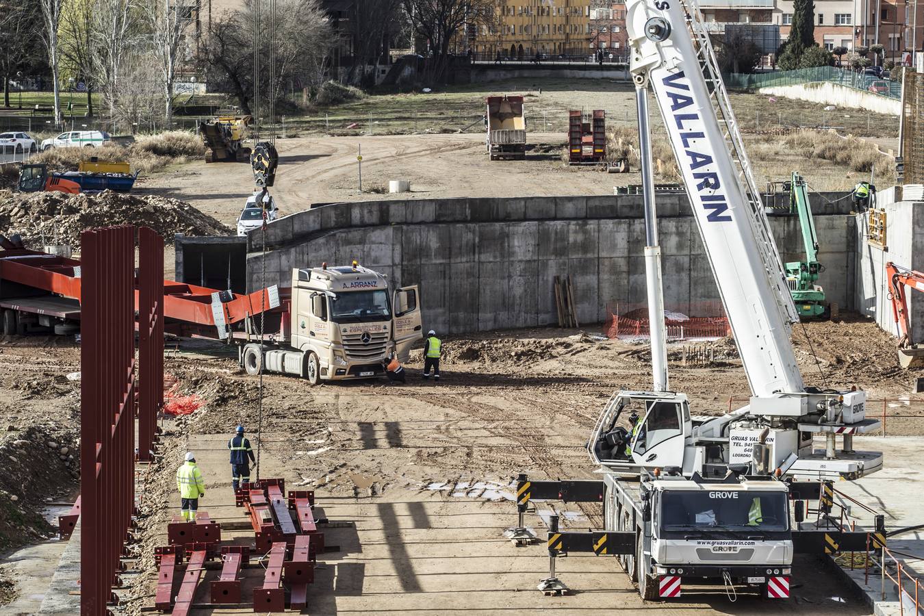 Lla nueva estación de autobuses va tomando forma. 