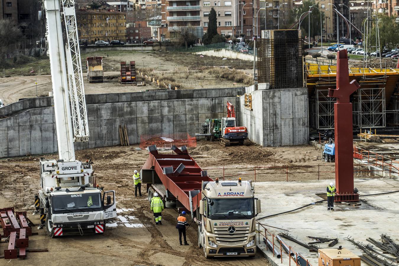 Lla nueva estación de autobuses va tomando forma. 