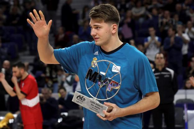 Luka Doncic, MVP del mes de diciembre. :: efe