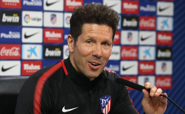 Diego Pablo Simeone, en rueda de prensa.