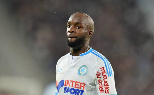 Lassana Diarra, en un partido con el Olympique de Marsella.