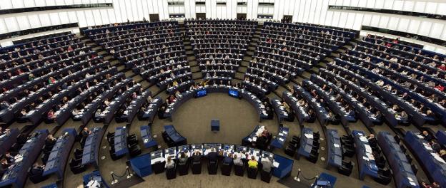 Sesión plenaria del Parlamento Europeo, el pasado octubre. :: efe