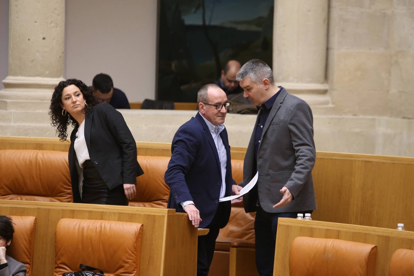 Las mejores imágenes que ha dejado el pleno del Parlamento riojano, en el que el PP ha sacado adelante la Ley de tauromaquia con la abstención (por error) de Podemos 