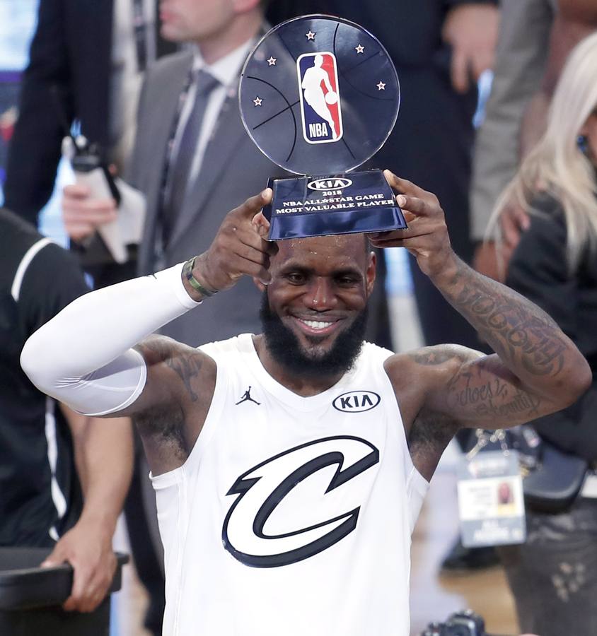 Las mejores imágenes del All Star de la NBA en el que LeBron James ha sido elegido el MVP.