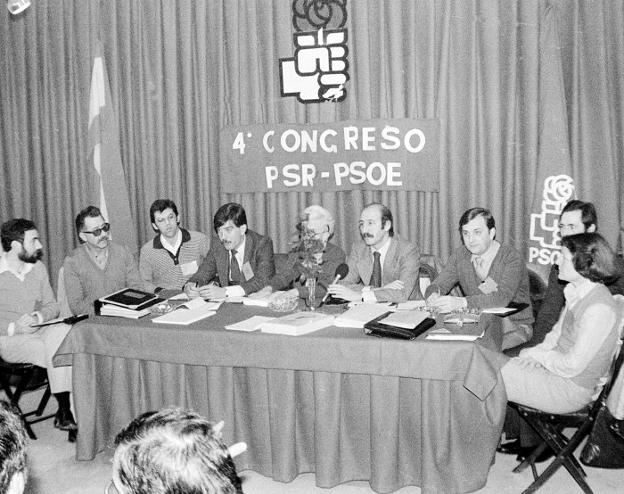 La cúpula del PSOE riojano, en 1981