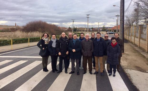 Mejoras en la carretera entre El Villar y Pradejón