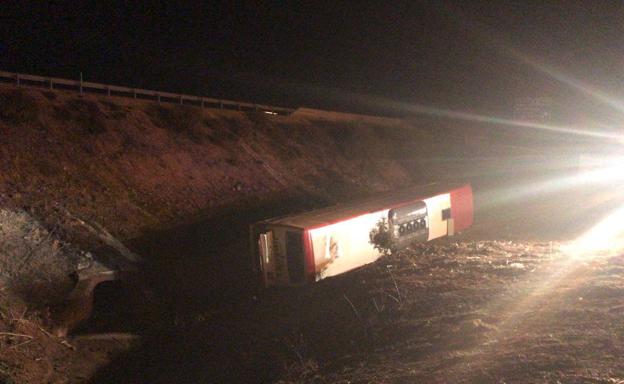 El accidente se produjo minutos antes de las siete de la tarde . : 