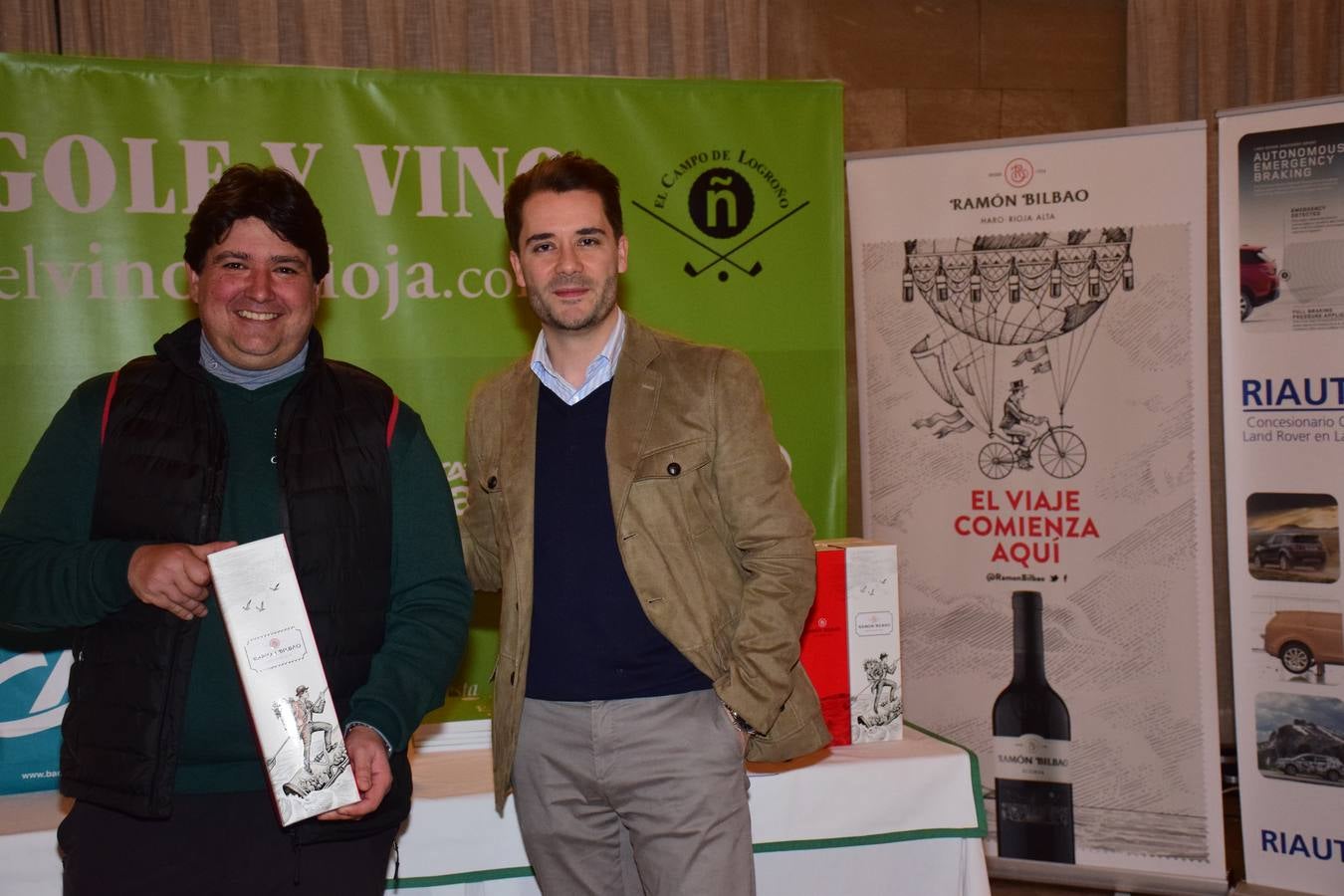 Entrega de premios del torneo Bodegas Ramón Bilbao, primero de la la VIII Liga de Golf y vino de lomejordelvinoderioja.com