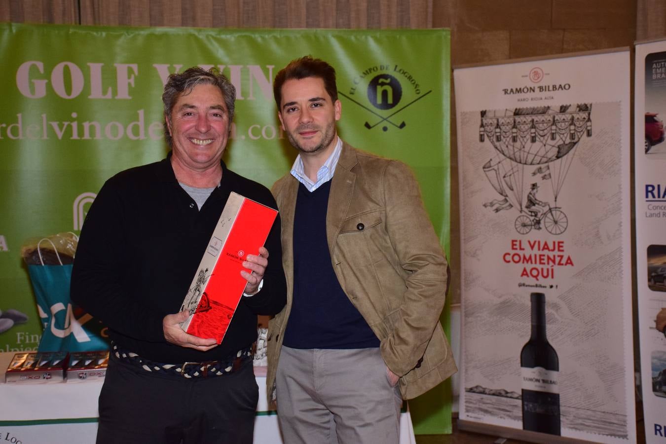 Entrega de premios del torneo Bodegas Ramón Bilbao, primero de la la VIII Liga de Golf y vino de lomejordelvinoderioja.com