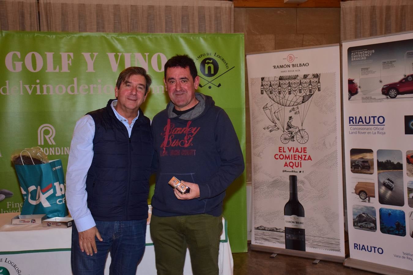 Entrega de premios del torneo Bodegas Ramón Bilbao, primero de la la VIII Liga de Golf y vino de lomejordelvinoderioja.com