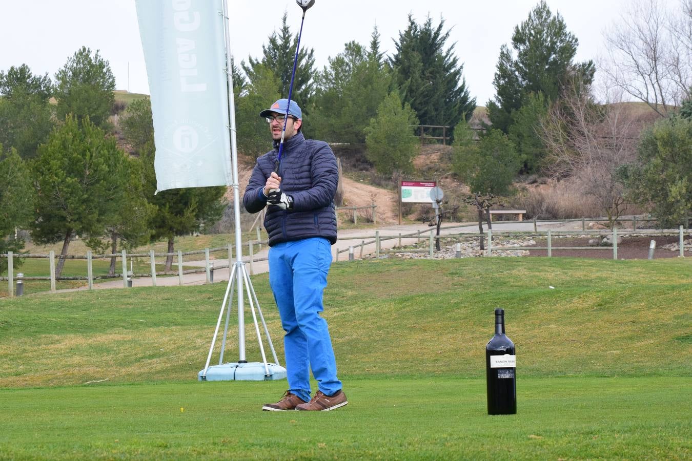 Los participantes en el primer torneo de la Liga de Golf y Vino disfrutaron de una estupenda jornada.