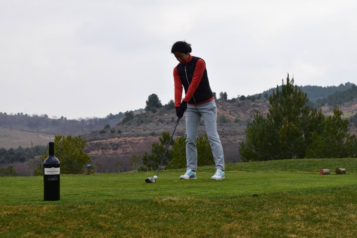 Los participantes en el primer torneo de la Liga de Golf y Vino disfrutaron de una estupenda jornada.