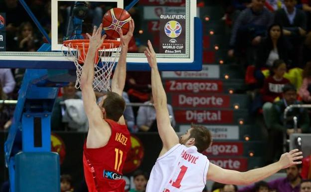 Ultimo partido de las 'ventanas FIBA' de España ante Montenegro disputado en Zaragoza. 