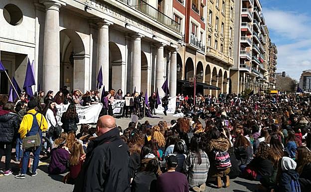 Imagen. Manifestación de estudiantes