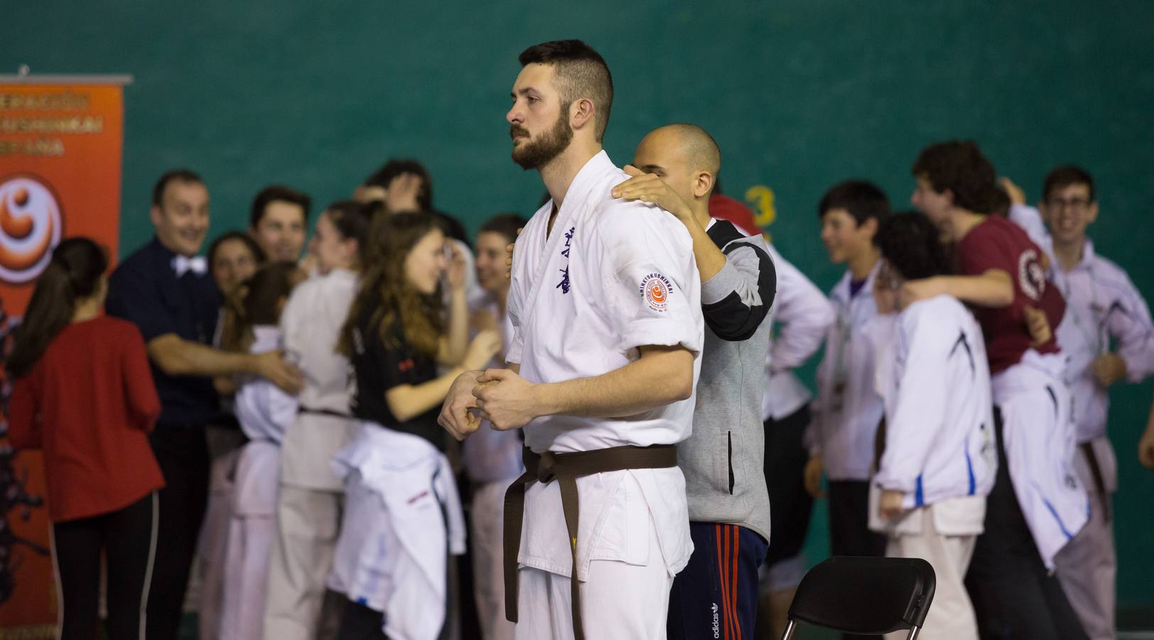 Más de 200 karatekas participaron ayer en el Campeonato de España de shinkyokushinkai.