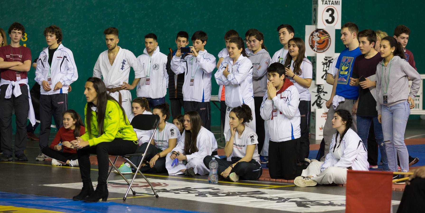 Más de 200 karatekas participaron ayer en el Campeonato de España de shinkyokushinkai.