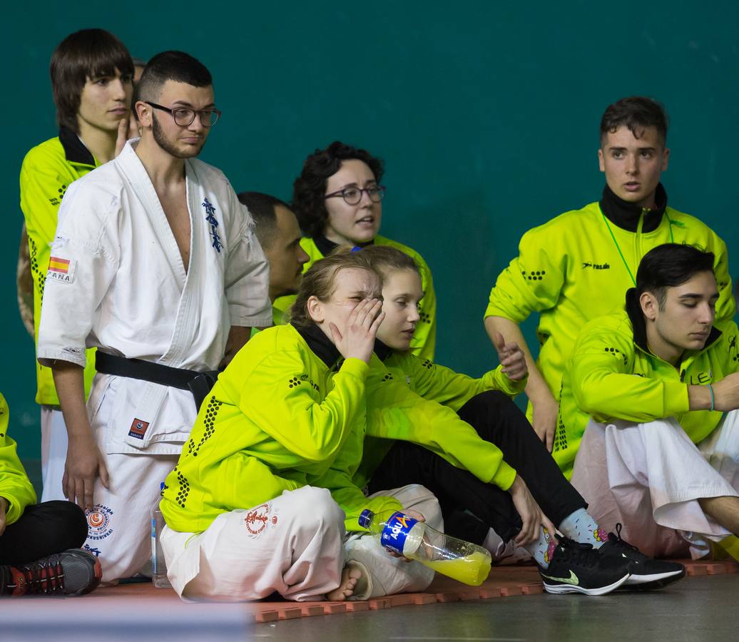 Más de 200 karatekas participaron ayer en el Campeonato de España de shinkyokushinkai.