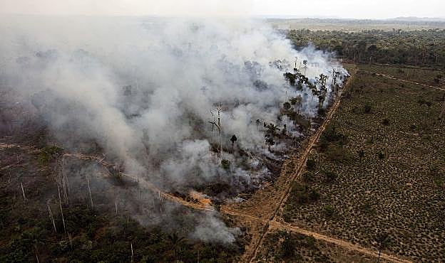 Incendio en Novo Progresso, en la Amazonía brasileña. :: A. Penner / ap