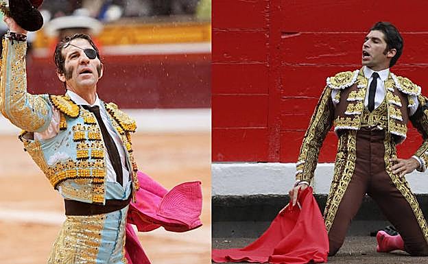 Juan José Padilla (iz.) y Cayetano Rivera. 