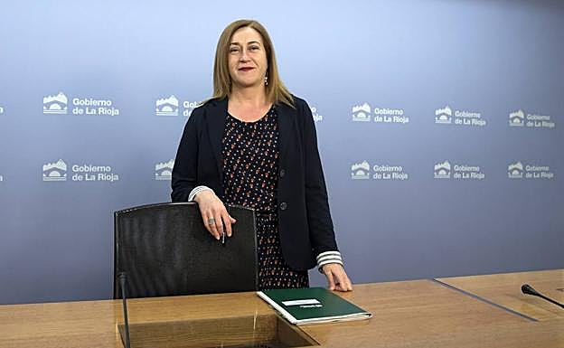 La portavoz del Gobierno de La Rioja Begoña Martínez Arregui. 