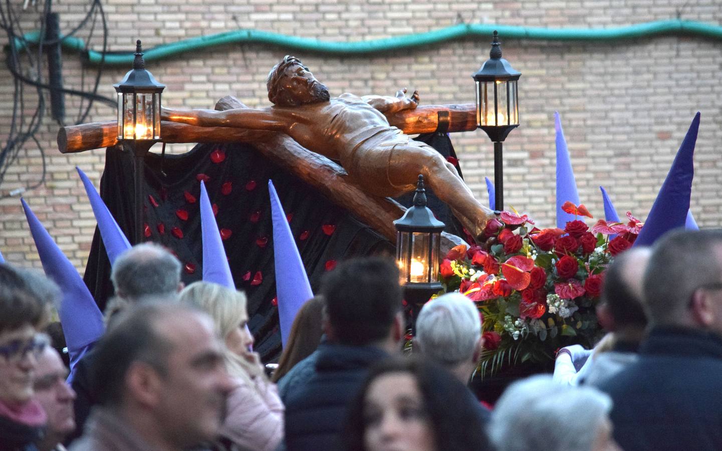 Fotos: Semana Santa en Logroño 2018: Vía Crucis penitencial de la Cofraía de Nuestra Señora de la Piedad
