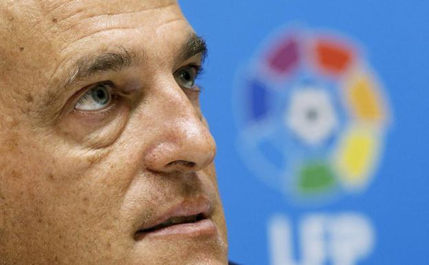 Javier Tebas, presidente de la Liga de Fútbol Profesional. 