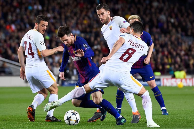 Encuentro de ida de los cuartos de final de la Champions League