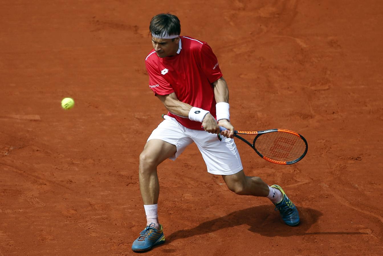 David Ferrer y Alexander Zverev, los protagonistas del primer partido de la eliminatoria de la Copa Davis entre España y Alemania. 