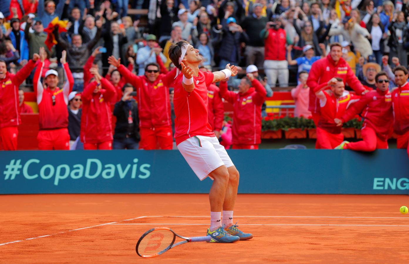 David Ferrer y Philipp Kohlschreiber han disputado el quinto y definitivo partido entre España y Alemania. 