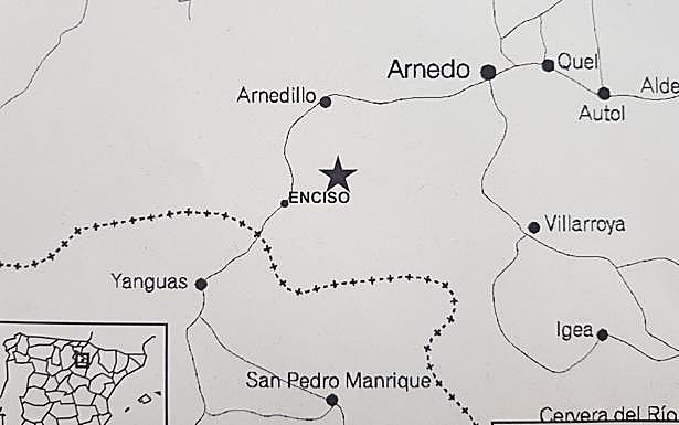 Enciso vive de madrugada un leve seísmo de 3.1 grados