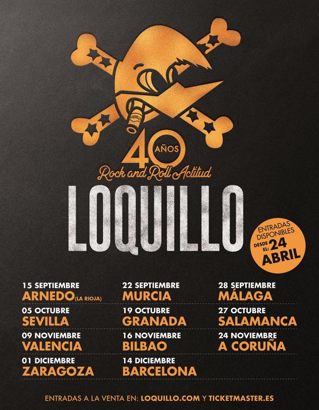Loquillo pasará por Arnedo en la selecta gira por sus 40 años en la música