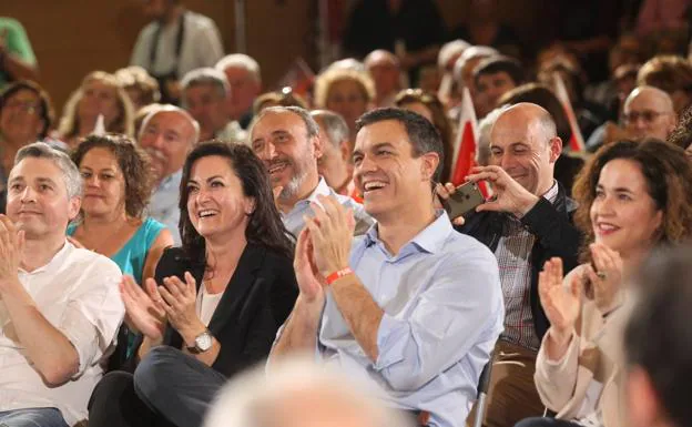 Pedro Sánchez, en un acto anterior en La Rioja. 