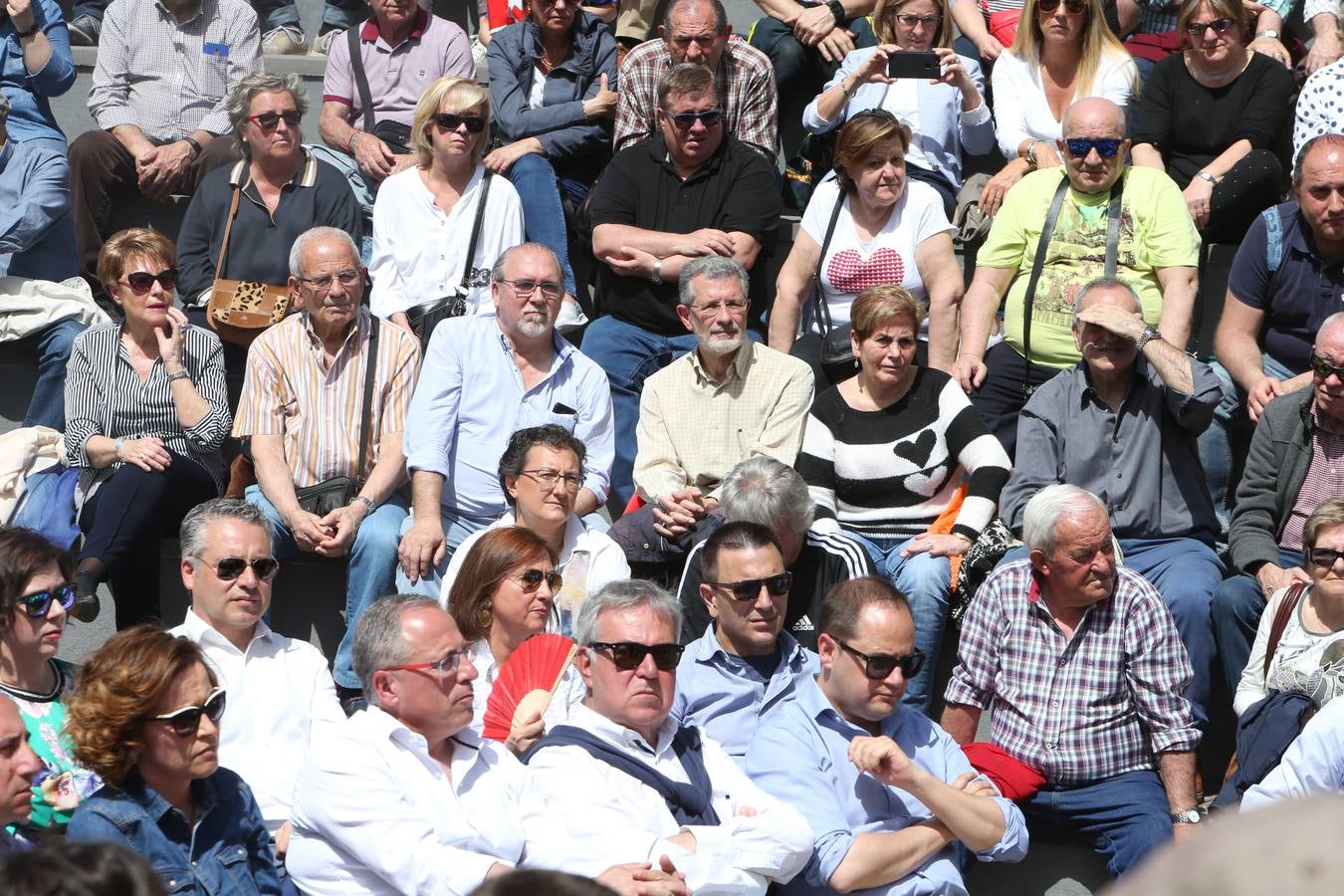 el secretario general del PSOE ha pronunciado un discurso en la plaza Joaquín Elizalde.