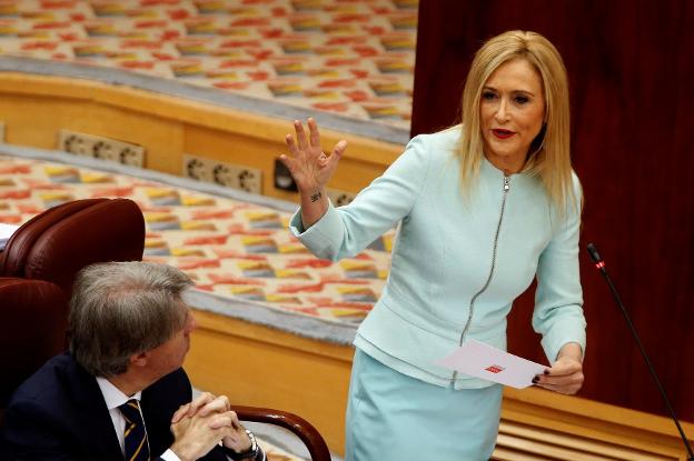 Cifuentes interviene el jueves en una sesión de la Asamblea madrileña. :: Mariscal / efe