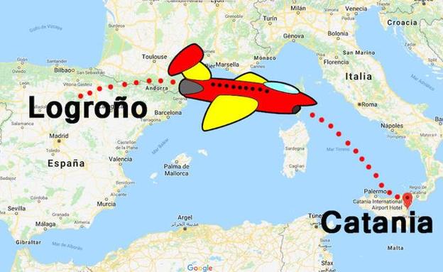Agoncillo tendrá un vuelo directo a Sicilia durante el puente de San Bernabé