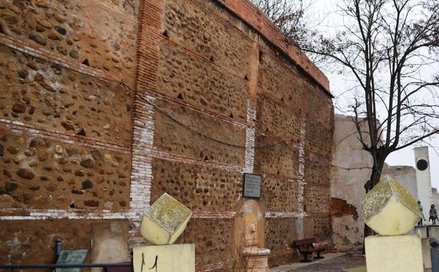 Muro del convento de San Francisco en Calahorra. 