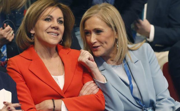 Cospedal y Cifuentes, durante el último congreso del PP madrileño.