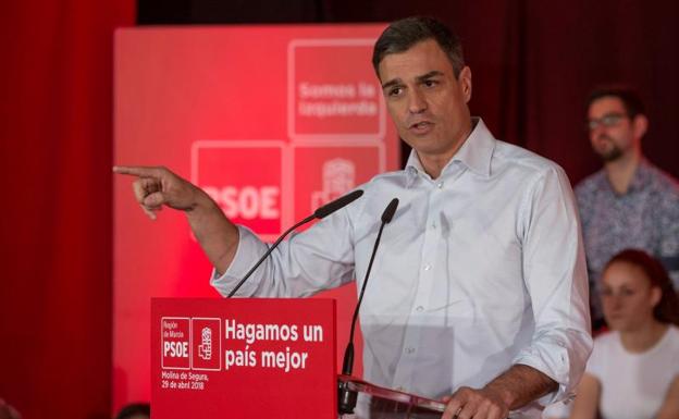El secretario general del PSOE, en Murcia.