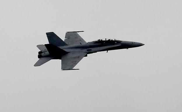 Tres F-18 volverán a sobrevolar hoy Logroño