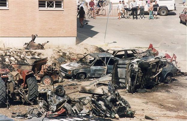 17-08-1995. Arnedo. Los terroristas buscaron una masacre en la casa cuartel. 