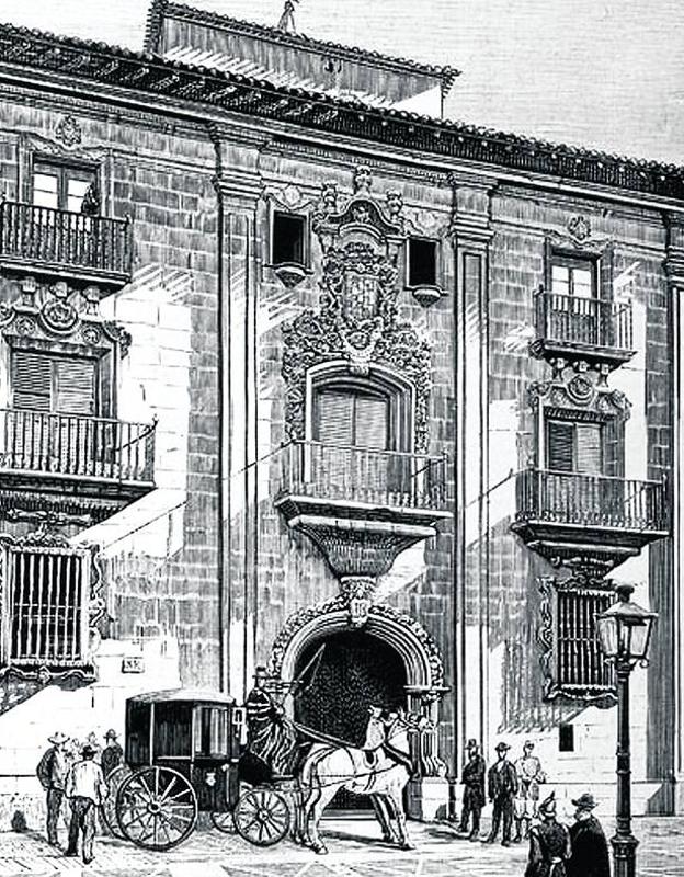 Palacio de Espartero, cuando residía en él el Duque de la Victoria. :: 