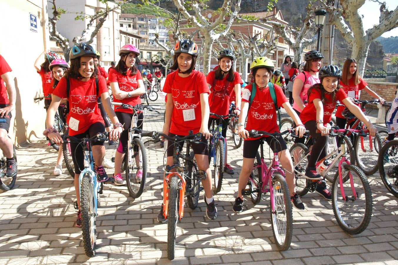 386 cicilistas participaron en el décimo quinto Día de la Bicicleta de Cervera, organizado por la AMPA de Primaria.