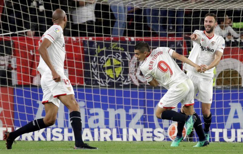 El Sevilla y el Real Madrid se enfrentaron en el Sánchez Pizjuán en el partido correspondiente a la 34ª jornada de Liga, aplazado por la disputa de la final de Copa.