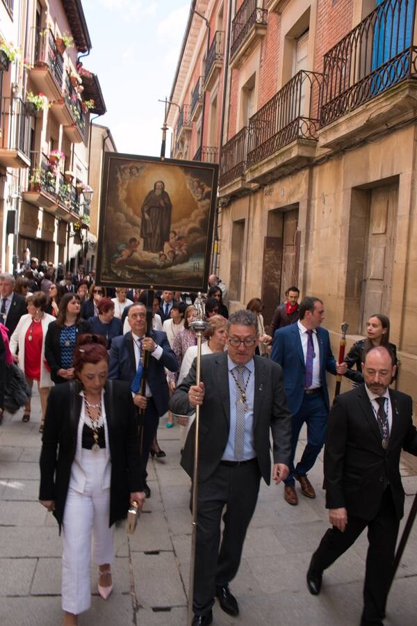 Actos de renovación de la cofradía del Santo celebrados este domingo, en los que Jesús Martínez y Dolores Sánchez han sido nombrados nuevos priores