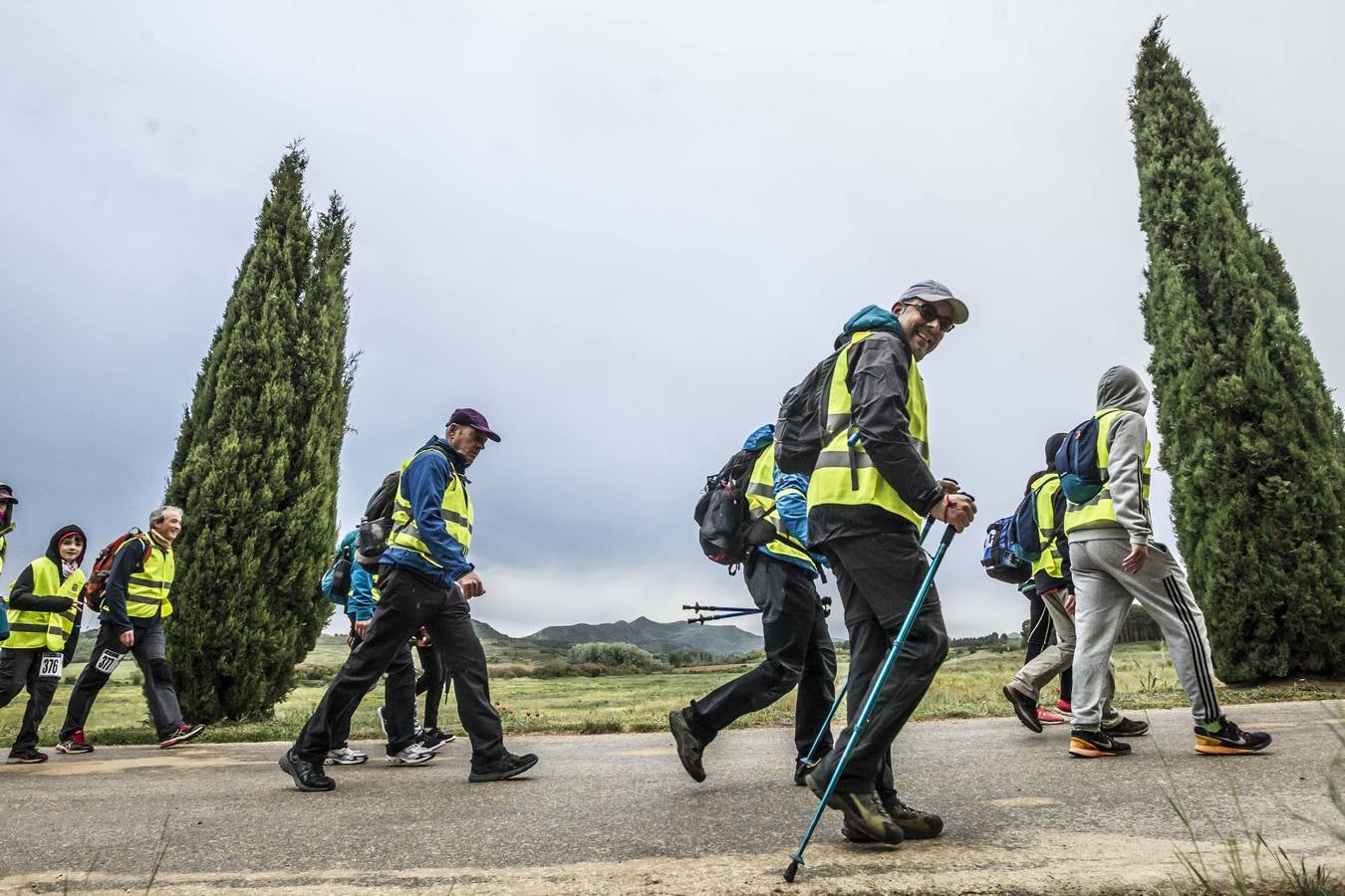 Seiscientas personas han cubierto esta noche los 63 kilómetros de Valvanera Camina.