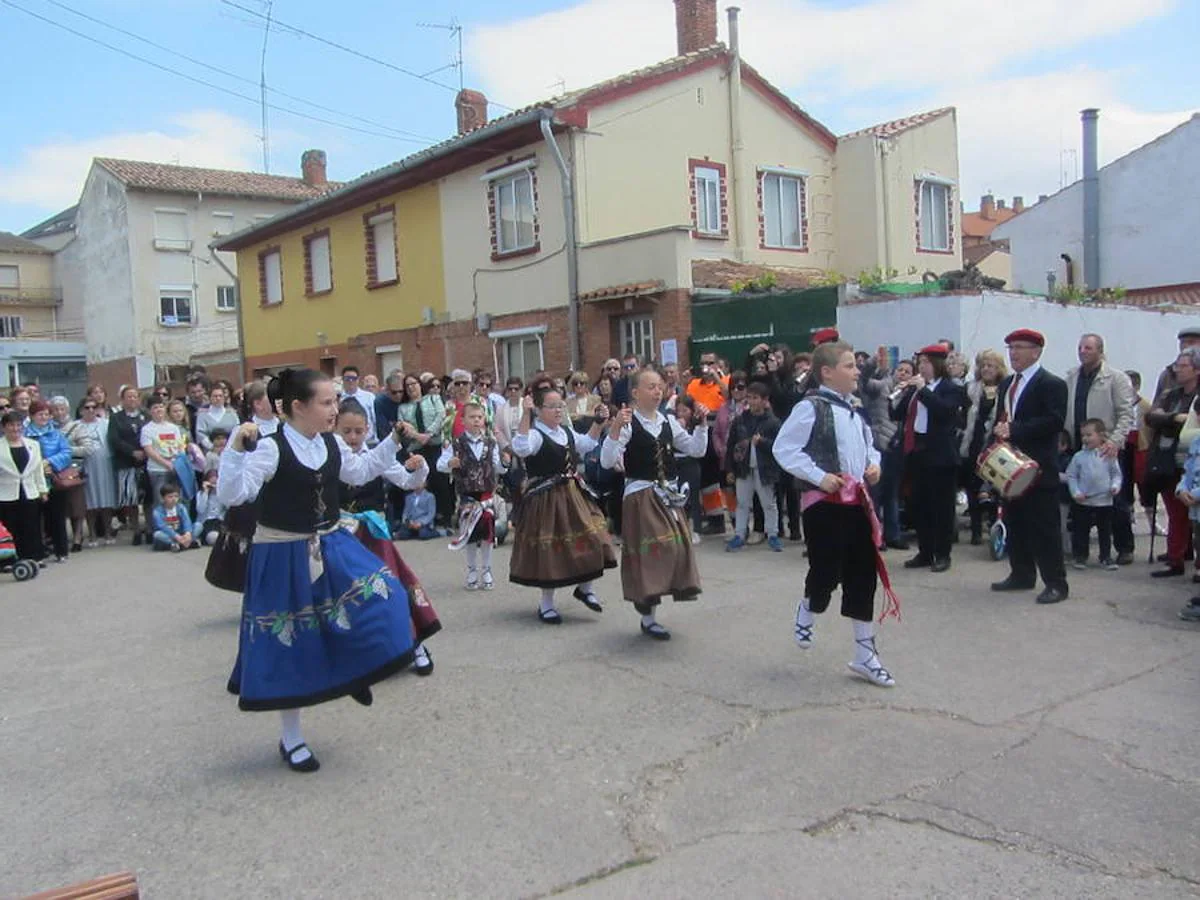 Imágenes correspondientes la procesión de San Isidro en el último día de las fiestas de Villamediana de Iregua. Los vecinos han participado de la tradición de honrar al patrón de los agricultores. 