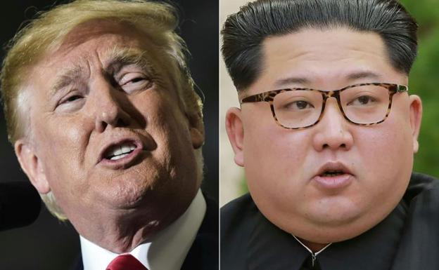 Trump y Kim Jong-un. 