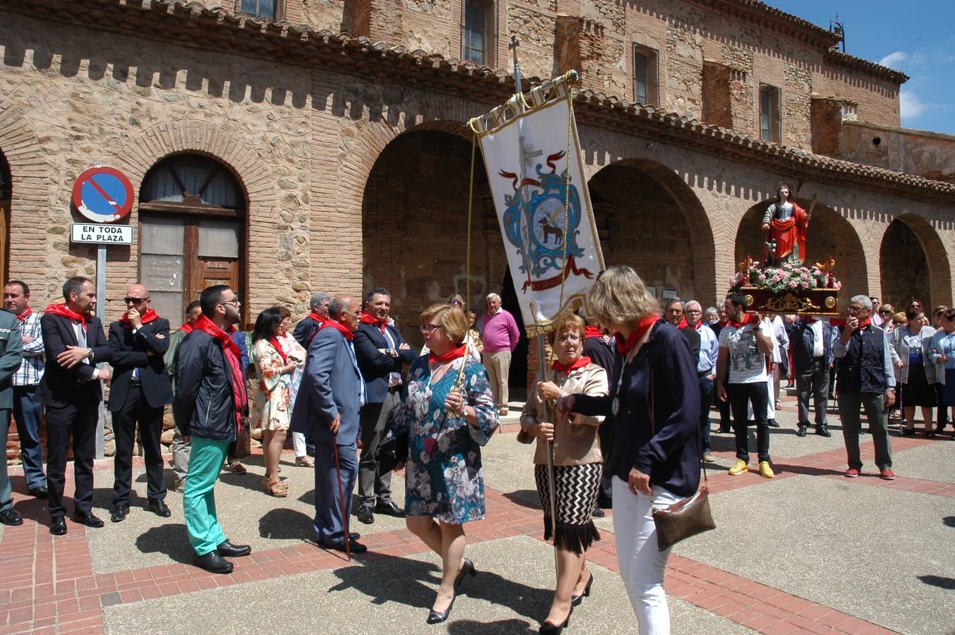 Procesión de Santa Quiteria celebrada el martes en las fiestas de Bergasa